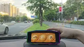 New Arrival 6.2inch LCD OBD2 Gauge P4 hud head up display for all car