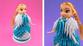 How to make a 3D origami Doll