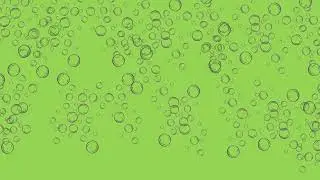 Floating Bubbles Greenscreen