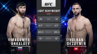 Magomed Ankalaev vs Volkan Oezdemir UFC 267