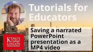 Saving a narrated PowerPoint presentation as a video file