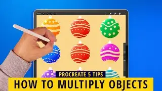 How to Multiply Objects With Clipping Mask in Procreate - Procreate Tips