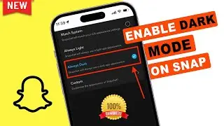 How to Change Theme in Snapchat 2024 | get Dark mode | Enable Dark Mode in Snapchat (Android & iOS)