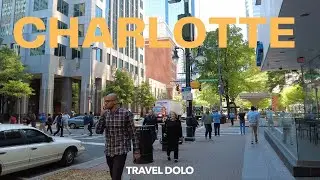 CHARLOTTE NORTH CAROLINA | 4k Walk Tour