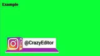 Instagram 3d Cube Lower Third Animation Effect Green Screen HD Video