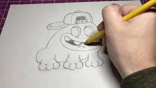 DTIYS - How to Draw STiCKY Art Frog 🐸  Pencil Sketch Tutorial #yourstickystyle Challenge