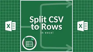 Split CSV to Rows in Excel (FULL TUTORIAL)‼️ 