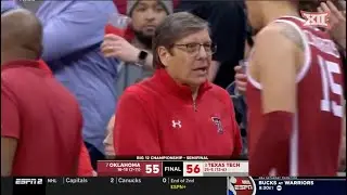 Big 12 Men's Basketball: Texas Tech 56, Oklahoma 55