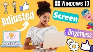 How To Adjust Screen Brightness In Windows 10 | Adjust screen brightness 2024 | eTechniz.com 👍
