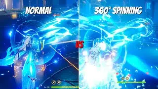 Normal Vs 360° Spinning?? || Neuvillette Broken AOE DPS! {Genshin Impact}