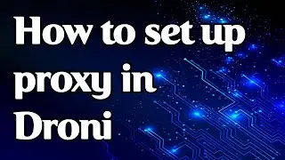 How to set a proxy in the Droni