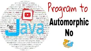 Automorphic No in java ||what is automorphic no|| java programming with mritunjay bharat