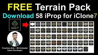 FREE Terrain Pack, 58 iProp for iClone 7