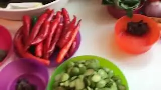 Resepi Sambal goreng berlado petai dan asam pedas pari