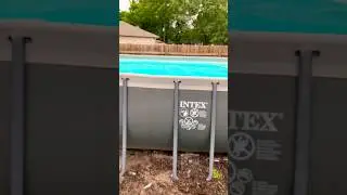 Opening The Intex Ultraframe Pool #shortsfeed #intex #intexpool #abovegroundpool