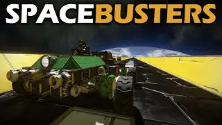 Space Busters | Flat Road vs Round Planet | Space Engineers
