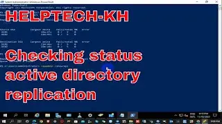 CLI Checking replication primary and secondary domain controller