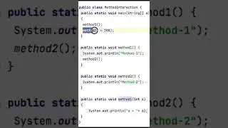 METHOD CALLING IN JAVA