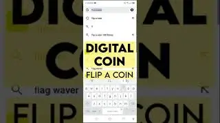 How to Flip a Google coin | #Ytshortvideo | #DigitalToss #FlippingaDigitalCoin