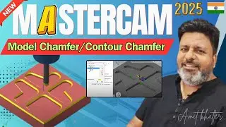 How to create chamfer milling toolpath in Mastercam 2024 |#mastercam2024 #chamfer #milling #toolpath