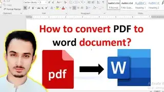 PDF to word document in Ms word  | Ms word in Hindi 🔥