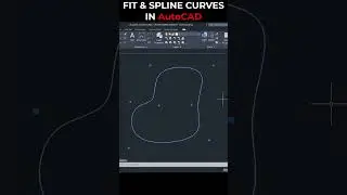 FIT AND SPLINE CURVES | POLYLINES in AutoCAD 