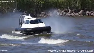 Hovercraft Christy 6146 FC Strong wind and high wave