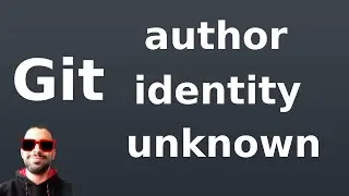 FIX Git Author identity unknown