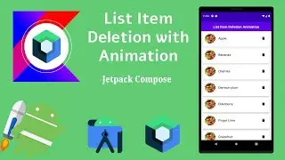 How to Implement List item Deletion with Animation in Jetpack Compose | Android | Make it Easy