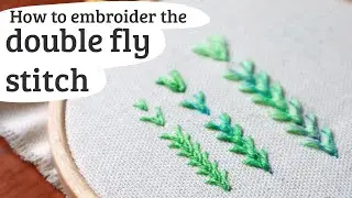 double fly stitch embroidery