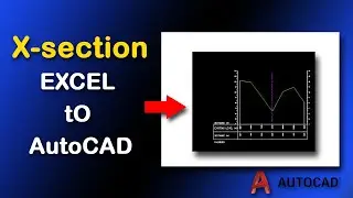 How to Draw Cross Sections in EXCEL to AutoCAD using SW DTM