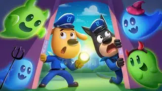 Strange Sound on Halloween 🎃👻 | Safety Tips | Sheriff Labrador | Kids Cartoons | BabyBus TV