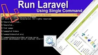 run laravel project using single command