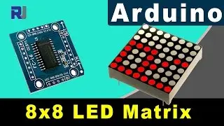 Display text on 8x8 LED matrix with MAX7219 Arduino module