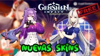 🔴 Nuevas SKINS de ⚡💧GENSHIN IMPACT 2.4 🔥❄ (2021)