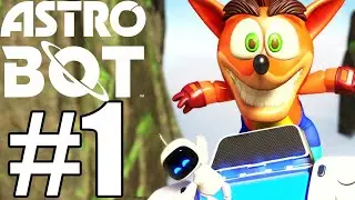 Astro Bot Gameplay Walkthrough Part 1 - Gorilla Nebula (100%)