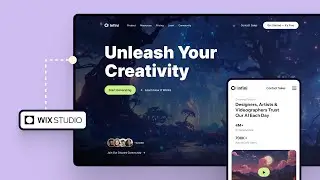 Building a responsive landing page with Wix Studio...