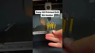 Just designed an easy 3d printed Dewalt Drill Bit holder! #cool3dprints #3dprinted #3dprint