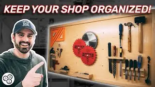 How to Build a Tool Wall | Workshop Organization Ideas | Woodworking