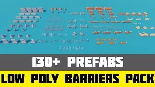 Low Poly Barriers Pack  Unity Asset Store