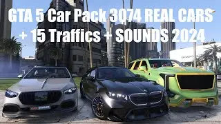 GTA TOP Car Pack 3074 REAL CARS + 15 Traffics + SOUNDS 2024