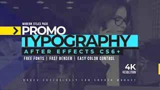 Modern Typography Titles for Adobe After Effects [ perfect for clean lower third, impressive title ]
