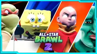 Nickelodeon All Star Brawl 2 | ALL CHARACTERS, SKINS, STAGES, and FINISHING MOVES