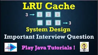 LRUCache Design | Design Cache | Least Recently Used Cache Design | System Design Interview Question