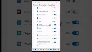 Disable Location services in windows 11