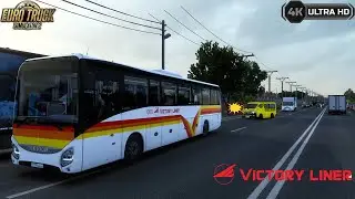 ETS2 Accident between Victory Liner Bus & Toyota Grandia | NuevaEcija Map  | + PH Bus skin link