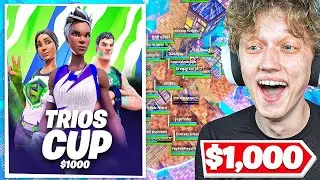 I Hosted a $1000 TRIOS Tournament in Fortnite! (I WON)