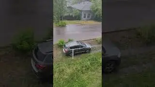 Ливневый дождь.