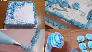 TORTUN BƏZƏDİLMƏSİ ad günü tortu Decorating a birthday cake