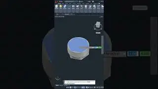 AutoCAD 3D, 3d modeling,  How to draw 3D bolt, Autodesk part #1, #shorts
